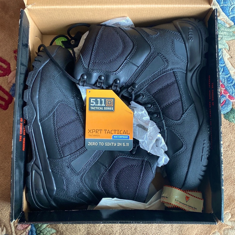 NIB 5.11 Tactical Black Boots.